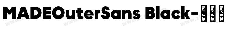 MADEOuterSans Black字体转换